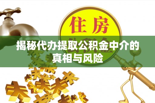 东凤揭秘代办提取公积金中介的真相与风险